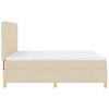 vidaXL Cama tipo Box Spring con colch&oacute;n Crema 180 x 200 cm tela