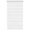 vidaXL Estor Zebra 90,9x150 cm Tejido Ancho 86,7 cm Blanco