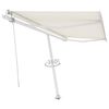 vidaXL Toldo de pie automático crema 450x350 cm