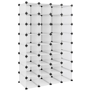 vidaXL Zapatero PP transparente 93x36,5x140 cm