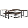 vidaXL Mesa de centro madera de ingenier&iacute;a roble ahumado 121x121x40 cm