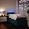 vidaXL Cama box spring con colch&oacute;n terciopelo azul oscuro 80x200 cm