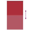 vidaXL Estor Enrollable Opaco Rojo 125x210 cm Tela Ancho 121,6 cm