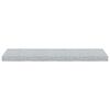 vidaXL Estante flotante pared 2 uds MDF gris hormig&oacute;n 80x23,5x3,8 cm
