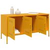 vidaXL Mueble de TV de acero amarillo mostaza 100,5x39x50,5 cm