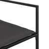 vidaXL Sillas de jard&iacute;n con cojines 4 unidades acero y textilene negro