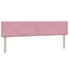 vidaXL Cama box spring con colch&oacute;n terciopelo rosa 180x210 cm