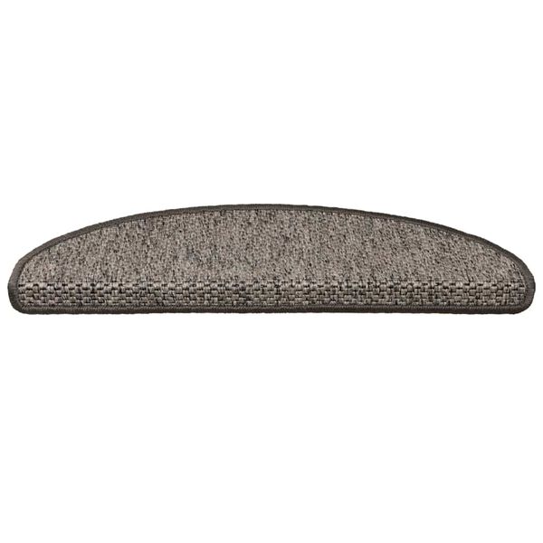 vidaXL Alfombra autoadhesiva escalera sisal 30 uds gris y beige