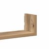 vidaXL Estante de pared 3 uds madera de ingeniería roble artesanal