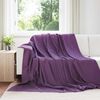 vidaXL Mantitas de Sof&aacute; 24 pcs Morado 270 x 240 cm Lana