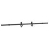 vidaXL Kit de herrajes para puertas correderas acero negro 213,5 cm