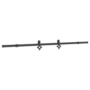 vidaXL Kit de herrajes para puertas correderas acero negro 213,5 cm