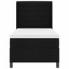 vidaXL Cama tipo Box Spring con colch&oacute;n Negro 90 x 190 cm tela