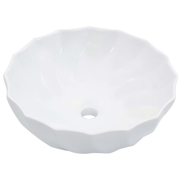 vidaXL Lavabo 46x17 cm cerámica blanco