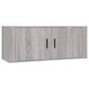 vidaXL Set de muebles para TV 3 pzas madera contrachapada gris Sonoma