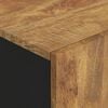 vidaXL Aparador con caj&oacute;n hierro y madera maciza mango 60x33x100 cm