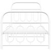 vidaXL Estructura cama sin colchón con estribo metal blanco 80x200 cm