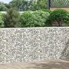 vidaXL Arriate de gaviones de trapecio acero galvanizado 150x20x100 cm
