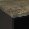 vidaXL Mesitas de noche 2 uds madera maciza de mango negro 40x33x46 cm