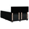 vidaXL Cama box spring con colch&oacute;n tela negro 160x200 cm