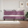 vidaXL Cabecera Colgante Morado 210 x 55 x 7 cm Terciopelo