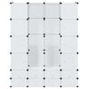 vidaXL Armario modular con 18 compartimentos blanco 37x146x180,5 cm