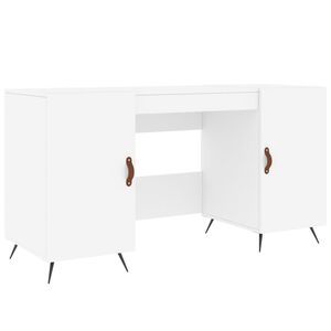vidaXL Escritorio madera de ingenier&iacute;a blanco 140x50x75 cm