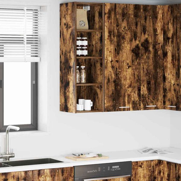 vidaXL Mueble colgante Roble ahumado 30 x 29,5 x 100 cm