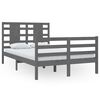 vidaXL Estructura de cama madera maciza de pino gris 120x200 cm