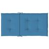 vidaXL Cojines silla respaldo bajo 6 ud tela azul melange 100x50x4 cm