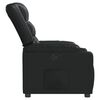 vidaXL Sillón reclinable de cuero sintético negro