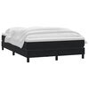 vidaXL Cama box spring con colch&oacute;n terciopelo negro 160x210 cm