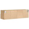 vidaXL Mueble de TV Montado en la Pared 2 pcs Roble artisan