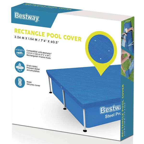 Bestway Cubierta para piscina Flowclear 221x150 cm
