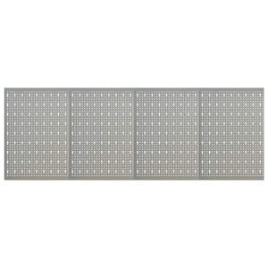 vidaXL Tableros de clavijas para pared 4 unidades acero 40x58 cm