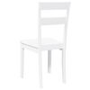 vidaXL Sillas de comedor 2 unidades madera maciza de caucho blanco