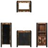 vidaXL Juego de muebles de ba&ntilde;o 4 pcs Madera s&oacute;lida recuperada