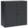 vidaXL Armario archivador de acero gris antracita 90x40x90 cm