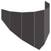 vidaXL Borde de C&eacute;sped 100 x 45 cm Acero Negro