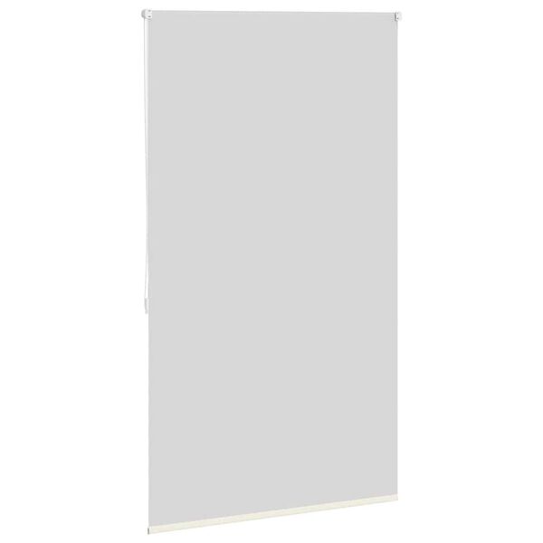 vidaXL Estor enrollable opaco 104,4x175 cm, tela, ancho 100 cm, blanco roto