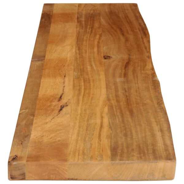 vidaXL Tablero de mesa borde natural madera maciza mango 160x30x3,8 cm