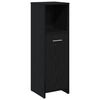vidaXL Mueble de ba&ntilde;o de roble negro de 30x30x95 cm, fabricado en madera de ingenier&iacute;a