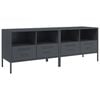 vidaXL Muebles para TV 2 unidades acero gris antracita 68x39x50,5 cm