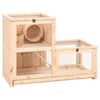 vidaXL Jaula para h&aacute;mster madera maciza abeto 81x40x60 cm