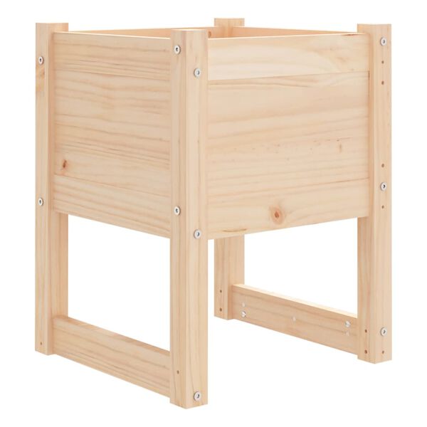 vidaXL Jardinera 2 unidades madera maciza de pino 40x40x52,5 cm