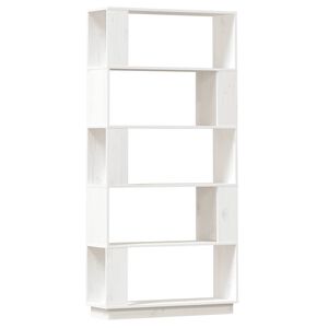 vidaXL Estanter&iacute;a/divisor de espacios madera pino blanco 80x25x163,5cm