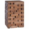 vidaXL Taburete Natural 29 x 29 x 48 cm Madera maciza recuperada