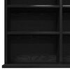 vidaXL Cabinet para CDs con estante Roble Negro 101 x 23 x 177,5 cm