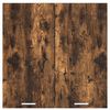vidaXL Mueble colgante con puerta Riga Roble ahumado 80 x 31 x 80 cm