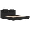 vidaXL Estructura de cama con cabecero Roble Negro 180 x 200 cm